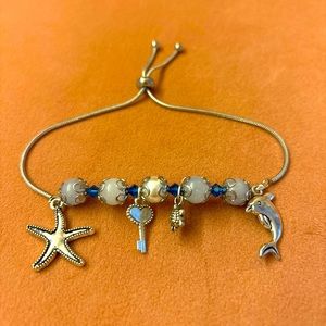 Natural stone adjustable bracelet